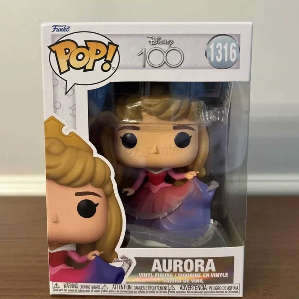 Disney Funko Pop Figure Sleeping Beauty Aurora 1316 Figurine Disneys 100th celebration Vinyl Figure Limited Edition Model Toy Gift H251127