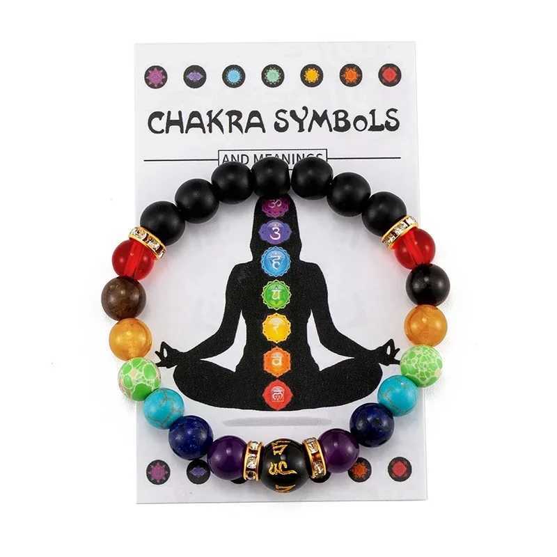 Fashionable Colorful Womens Natural Volcanic Stone Elastic Beaded Mens and Womens Meditation Yoga C251105