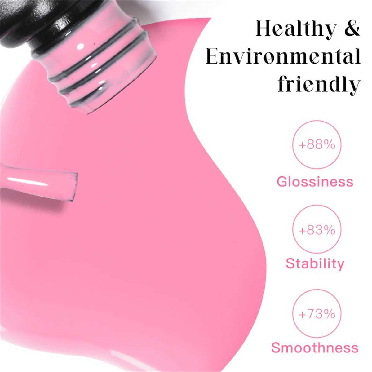 6pcs Gel Nail Polish Set HEMA Free Red Brown Color Semi Permanent Soak Off UV Gel Varnish Nail Art Decoration Nail Supplies DIYT251127