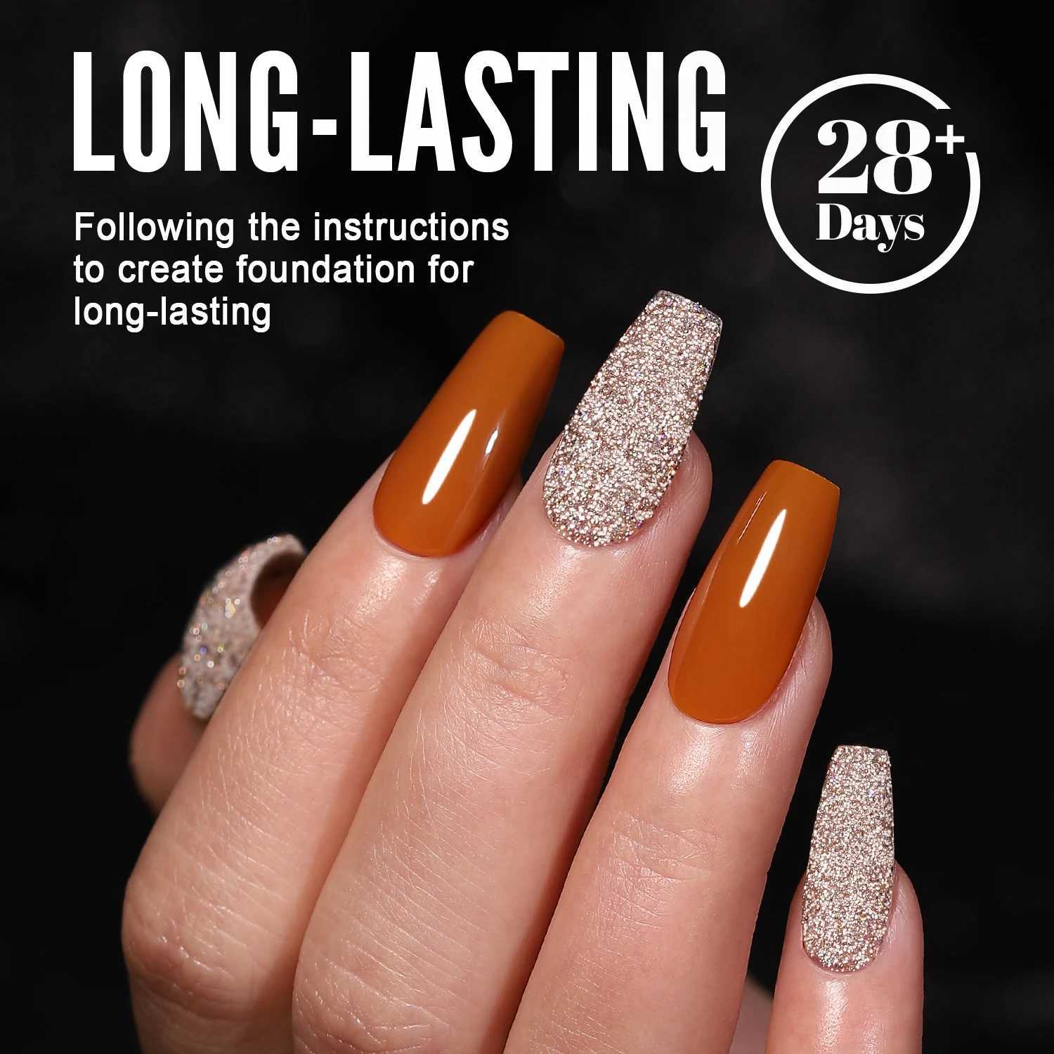 2024 New YOKEFELLOW 10ML Reflective Glitter Gel Nail Polish Soak Off UV Gel Varnish Colorful Brown Nail Gel Polish For ManicureT251127