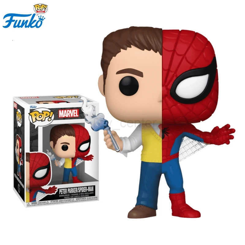 Disney Marvel Funko Pop ComicsSuperheroes Peter Parker/Spider-Man Steve Rogers/Captain Toys for Boys Gift Collectible Model Ornaments H251127