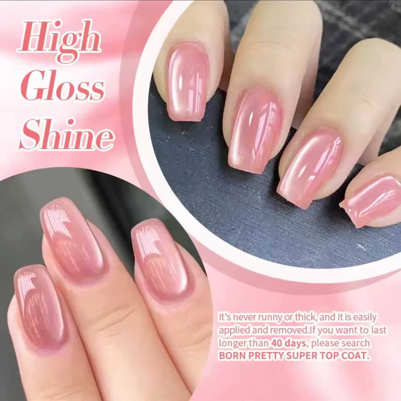 12ml 1-16pcs Autumn Nails 2025 New Clear Pink Glass Bead Moonlight Magnet Cat Eye Gel Nail Polish Whitening Nail SuppliesT251127