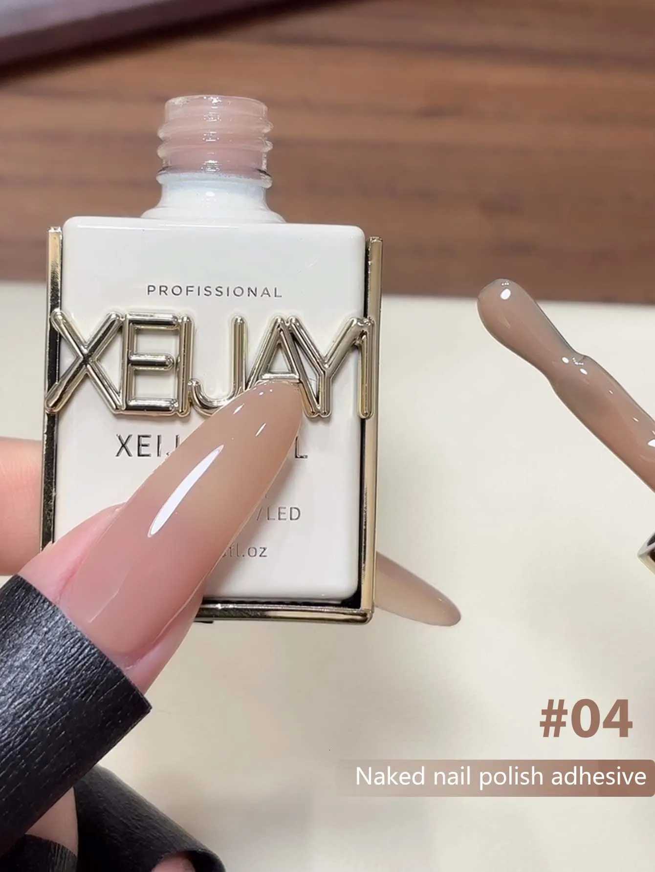 15ML Naked Nail Gel Polish Nails Gel Polish Semi Permanent Varnish Nail Glue Soak Off UV LED Nail Polish Manicure Nail SuppliesT251127