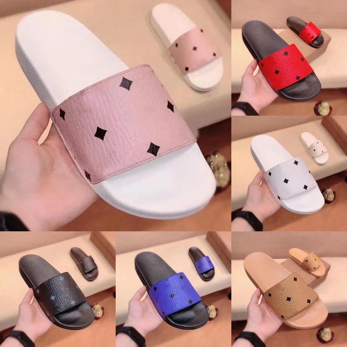 Designer Men Women Slippers Sliders Summer Flat Sandals Peep Toe Ladies Casual Female Beach Slippers Luxury Slides Women