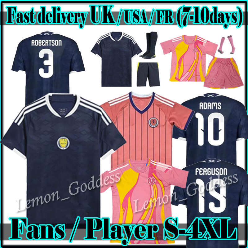 S-4XL 2026 scotland football shirt Soccer Jerseys 2026 2027 ROBERTSON McTominay McGREGOR SHANKLAND MCGREGOR Homemaillot de Foot men kids kits unifrom pink 150TH