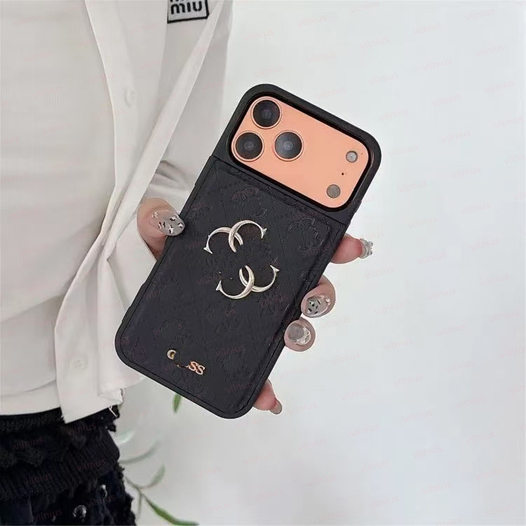 High Quality GUESS 3D GUESS Leather Designer Case for iPhone 17 Pro Max 17 Air 16 Pro Max 15 14 13 Shockproof Luxury Phone Cover For Men Women Gift Anti drop iPhone Cover