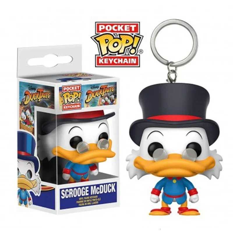 Disney New 22 Styles Funko Pocket pop Keychains Mickey Mouse Minnie Donald Duck Stitch Angel Elvis TIKI Lilo Scrump Vinyl Figure Toys H251127