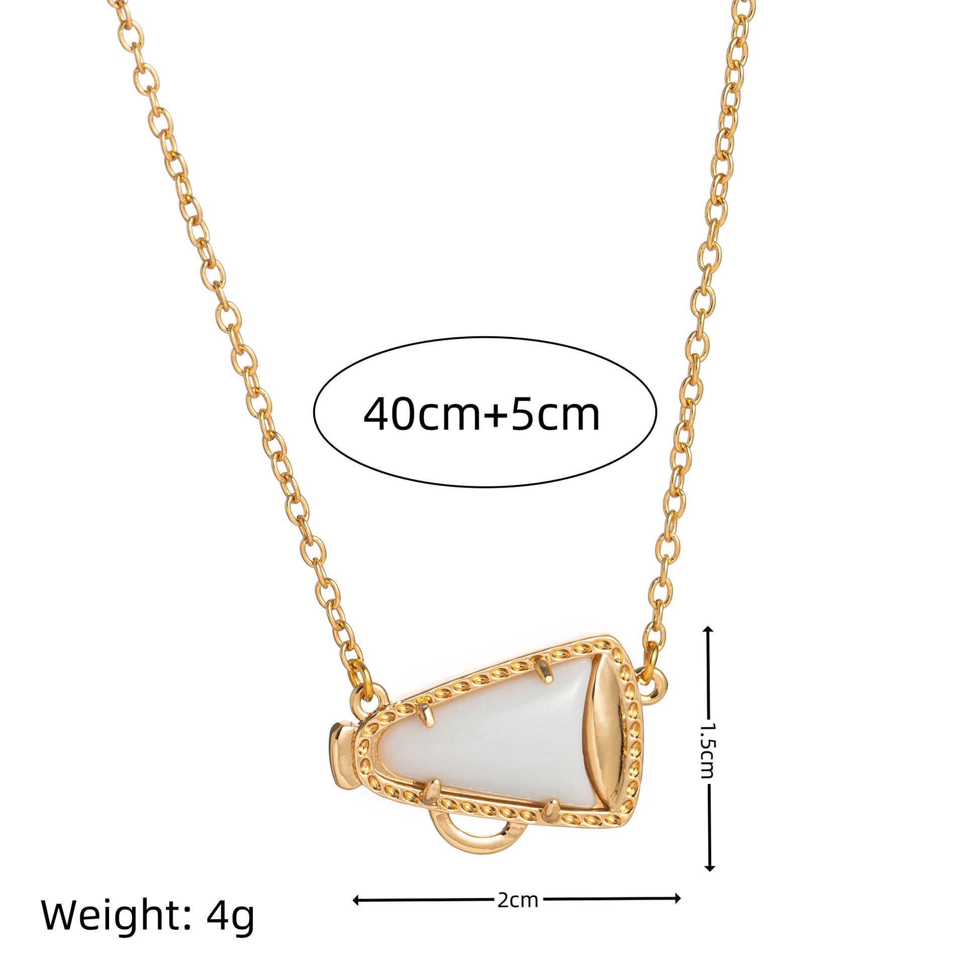 High quality necklaces for Girls trumpet pendant never fade 45CM hot sale 300000 pieces gift for friend X001