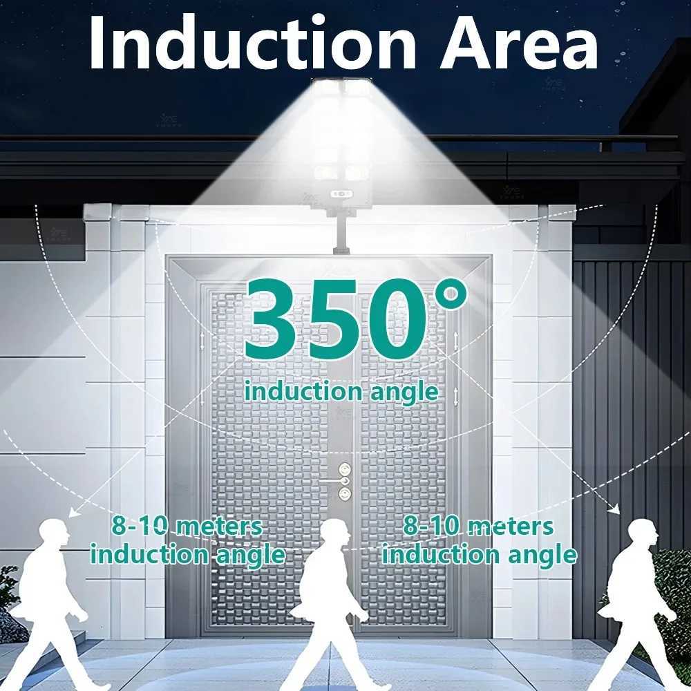 990000000LM Solar Lights 720 LED Ultra Bright External Solar Lamp 3 Modes Motion Sensor Solar Street Lamp Yard Garden LanternM251127