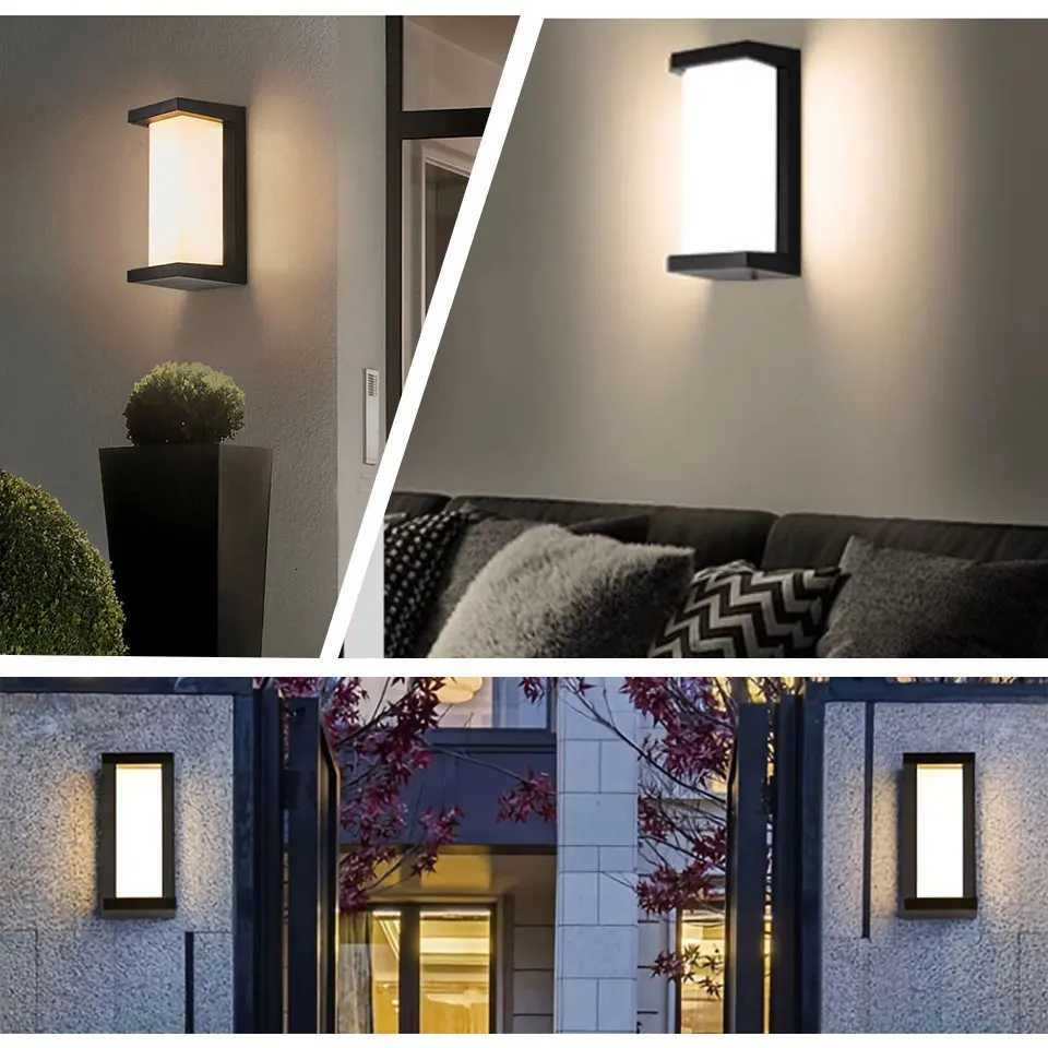 Led Outdoor Wall Light Waterproof IP66 3000K 4000K Outdoor indoor LED Wall Light Porch Lights Balcony Garden LightsM251127