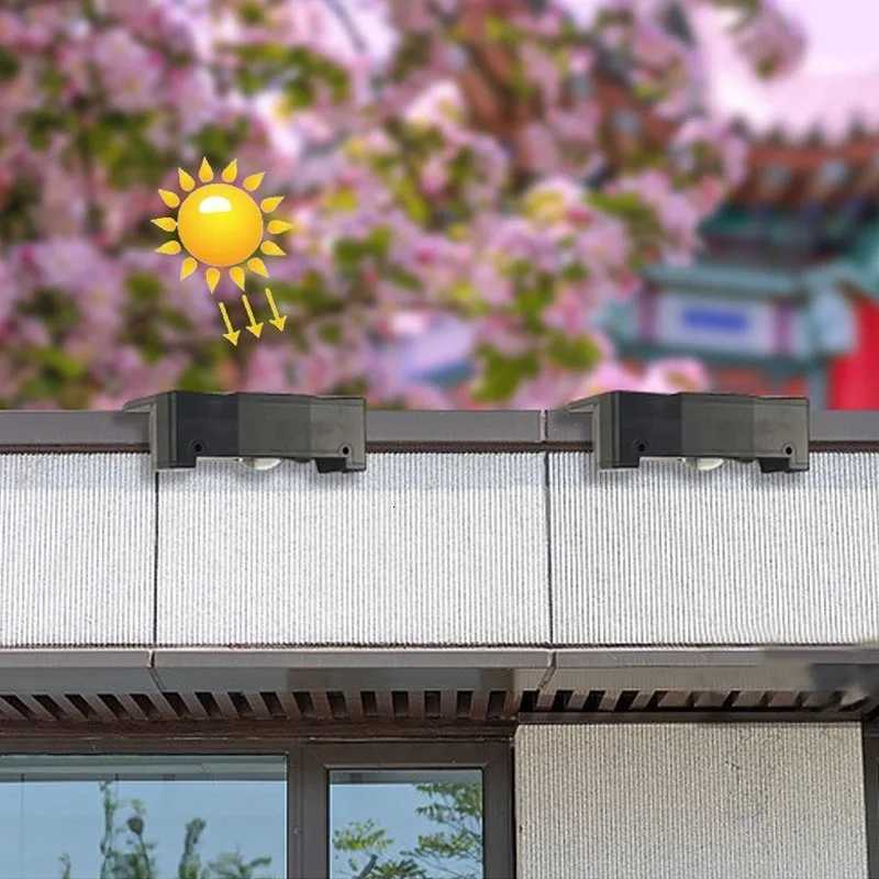 LED Solar Light Outdoor Garden Square Wall Lamp Outdoor Waterproof for Courtyard Garden Fence Lighting Wall Decoration LightingM251127