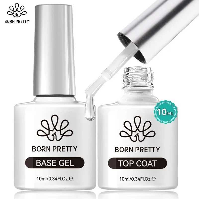 BORN PRETTY Super Top Coat and Base Gel Nail Polish for Gel Polish Semi-permanent Varnish Rubber Top Coat 10ml Nail SuppliesT251127