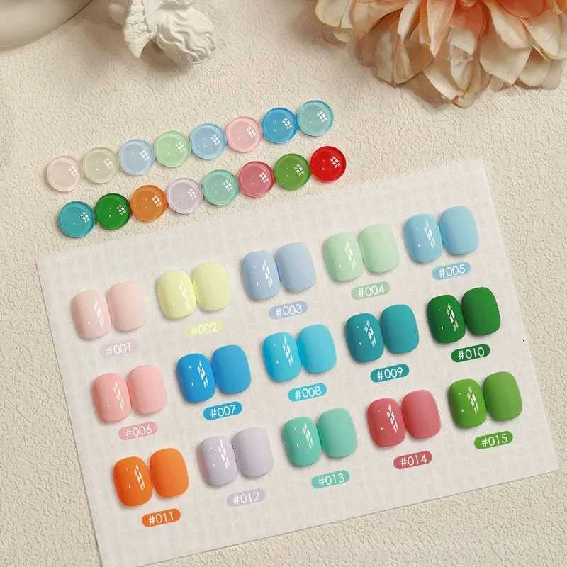 MIANEL 1-16PCS 12ML Summer Macaron Candy Blue-green Gel Nail Polish 2025 New Turquoise Green Nail Polish Green NailsT251127