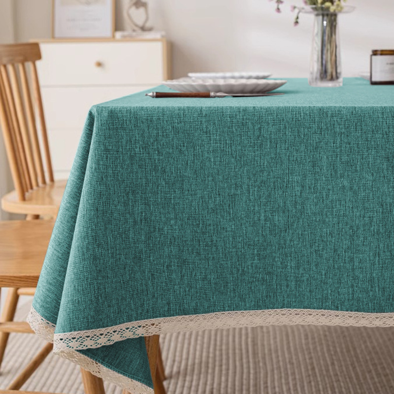 A833 family restaurant waterproof and oil-proof disposable coffee table tablecloth tablecloth cotton and linen high-grade tablecloth