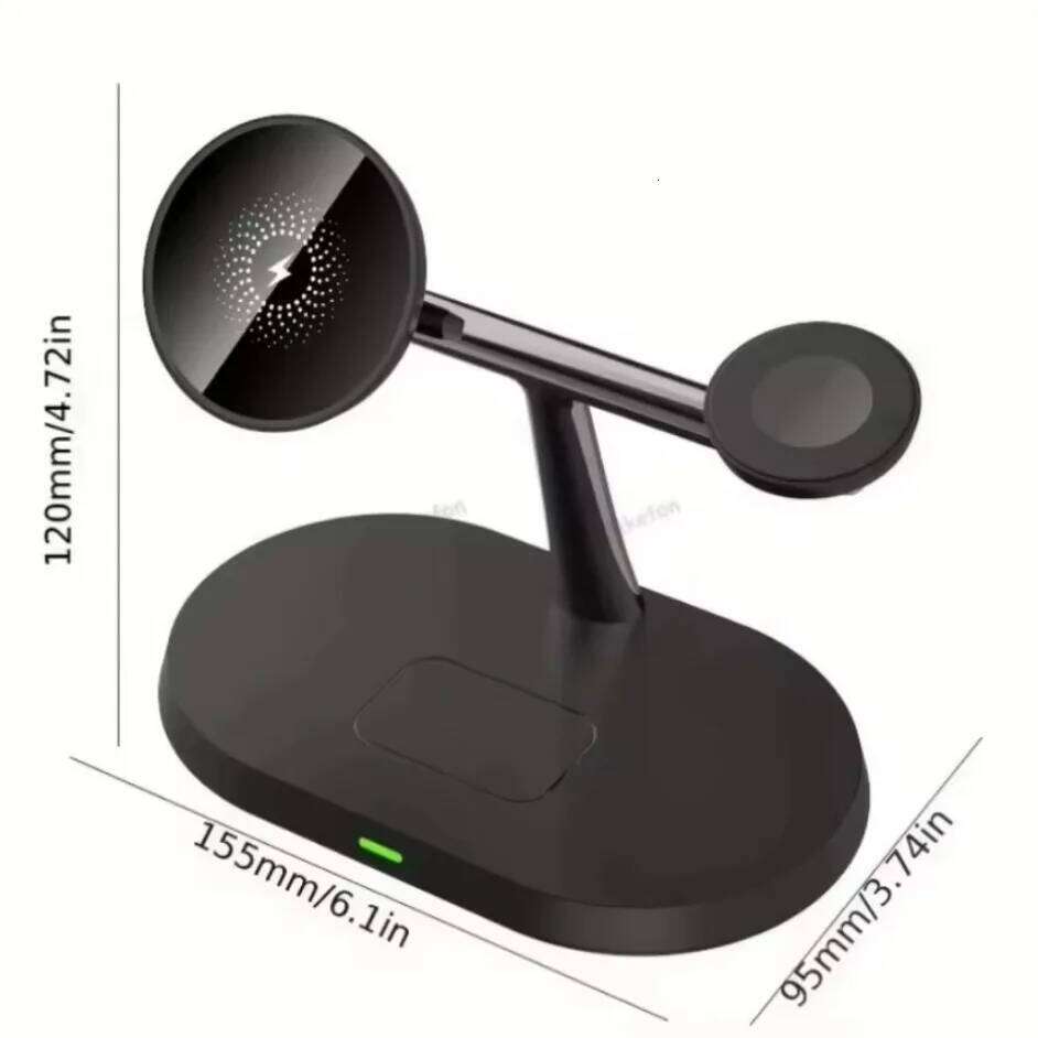 30W in Magnetic Wireless Charger Fast Charging Dock Station For Samsung Galaxy S25 S24 Watch 7 6 5 4 3 Active 1 2 Earbuds