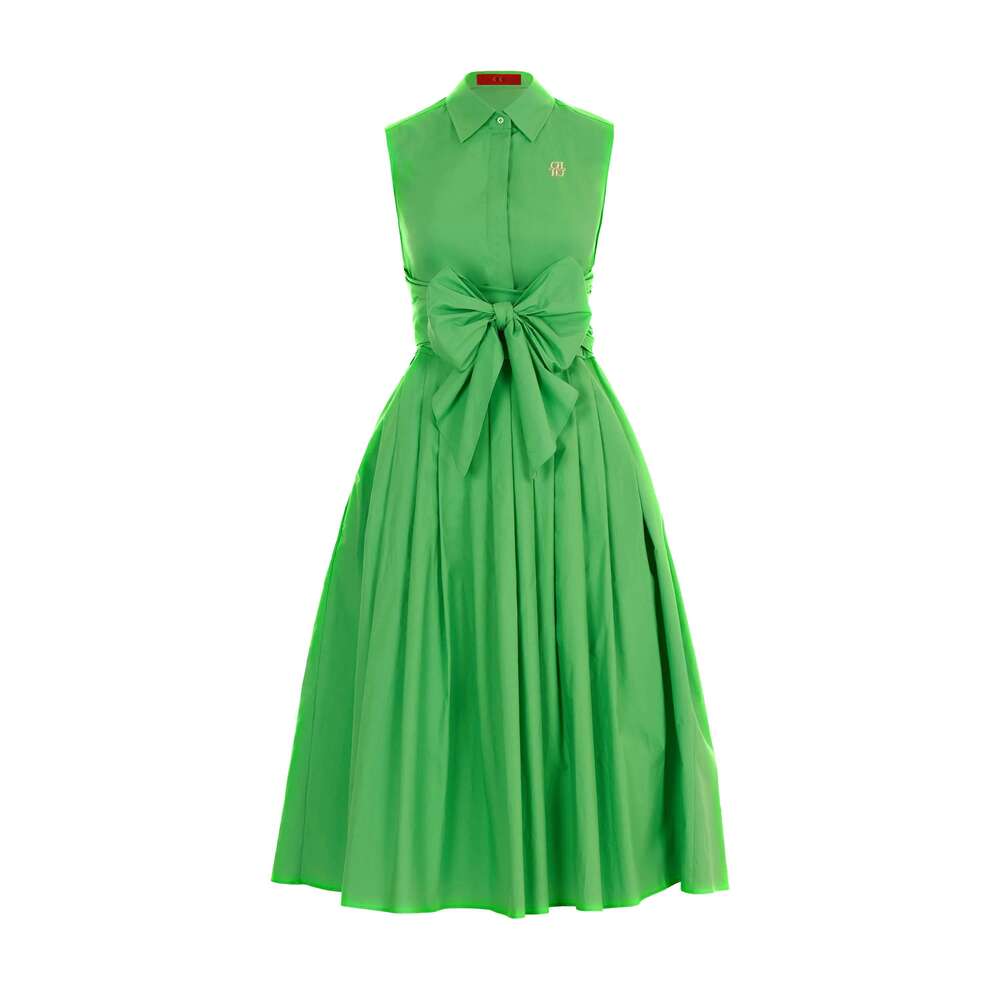 CHCH Summer Beach Party Sleeveless Single Breasted Lace Up Design Women's Long Dress