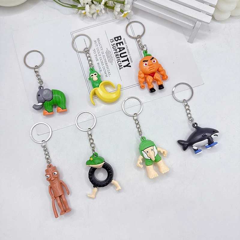 Tralalero Tralala Key Chain Anime Tungtung Sahur Brainrot Car Keys Ring Action Figures Toys Keychains Bags Pendant Decor GiftT251127