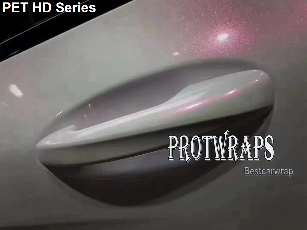 Premium HD Glitter Pearl white Red Gloss Vinyl Wrap Sticker Whole Car Covering Film Foil Air Release 1.52*18m 5x59ft With PET liner