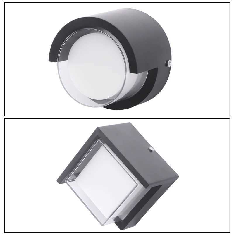 Modern Simple Led Wall Light Outdoor Waterproof IP65 Garden Decor Lamp Villa Door Number Balcony Decorated Wall SconceM251127
