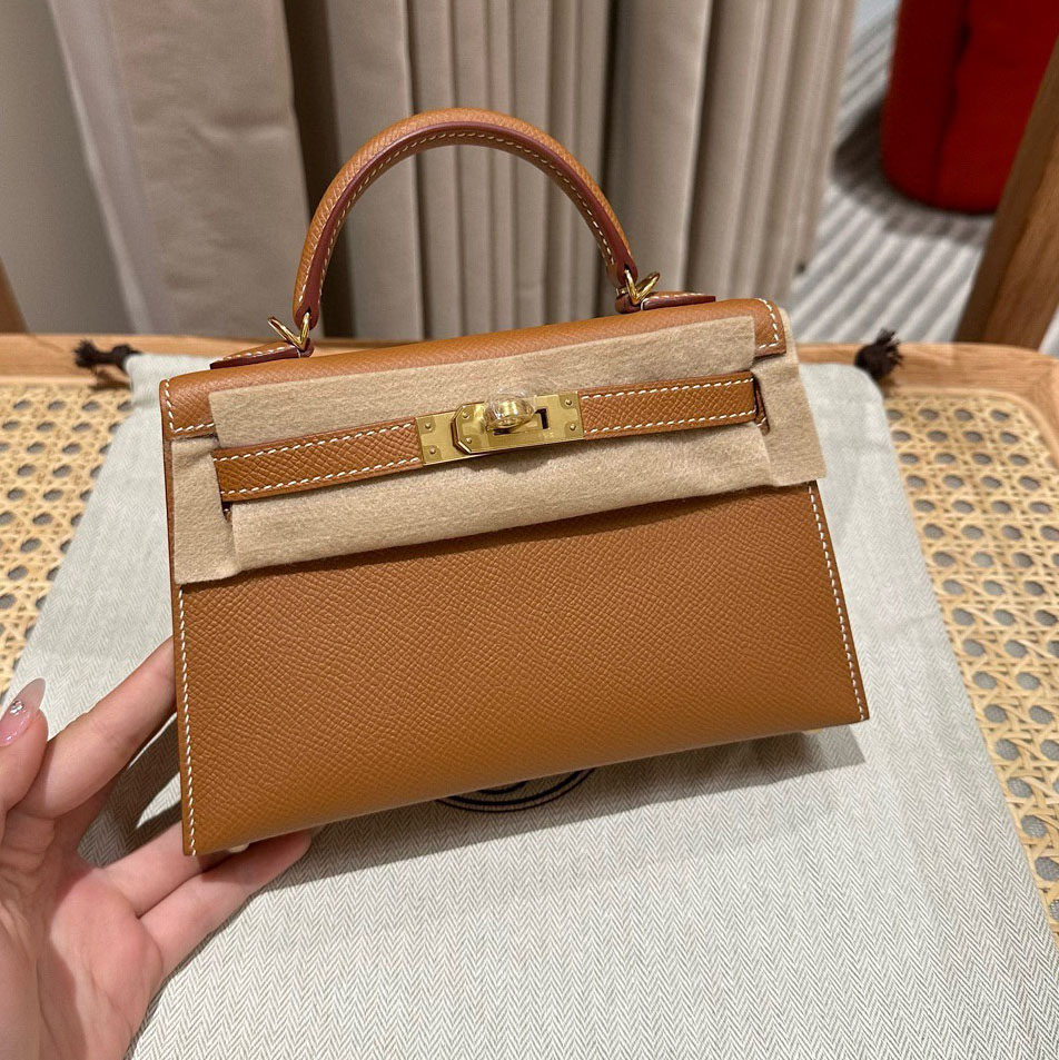 Top mini kell 10a designer mirror quality genuine leather mini bag genuine leather shoulder bag crossbody Womens crossbody Black Brown White purse handbag