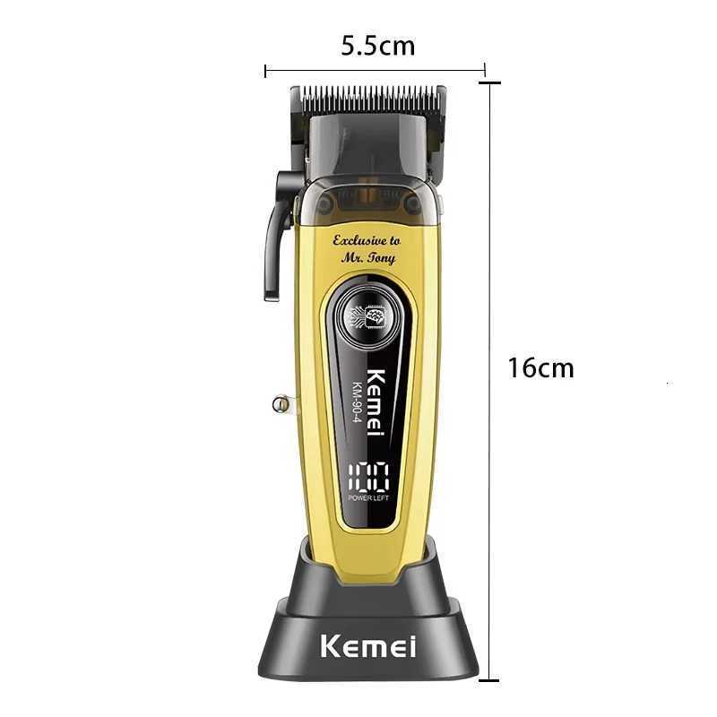 Kemei Professional Electric Hair Clipper 10W Big Power Trimmers Rechargeable Mens Hair Cutting Machine Barber Clippers KM-90-4T251127