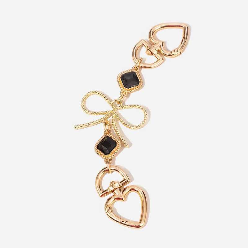 Fashionable Adjustable Shoulder Strap Extension Chain with Bowknot Design Bag Extender Chain for Handbags Totes Crossbody BagsT251127