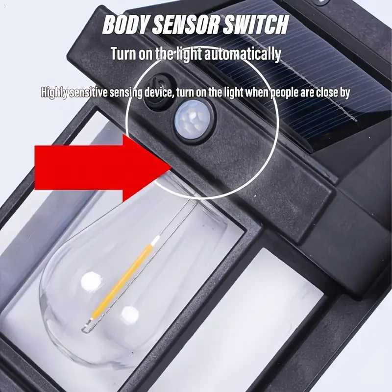 1/2/4/6PCS Intelligent Solar Lights with Three Levels of Dimming and Waterproof Outdoor Spotlights Suitable for Terrace PorchM251127