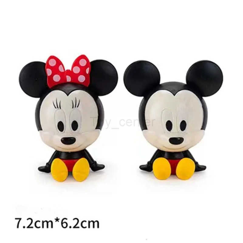 Disney Cartoon Mickey Minnie Mouse Baking Cake Decoration Ornaments Cake Topper for Kids Birthday Party Decoration Supplies Toys Gifts H251127