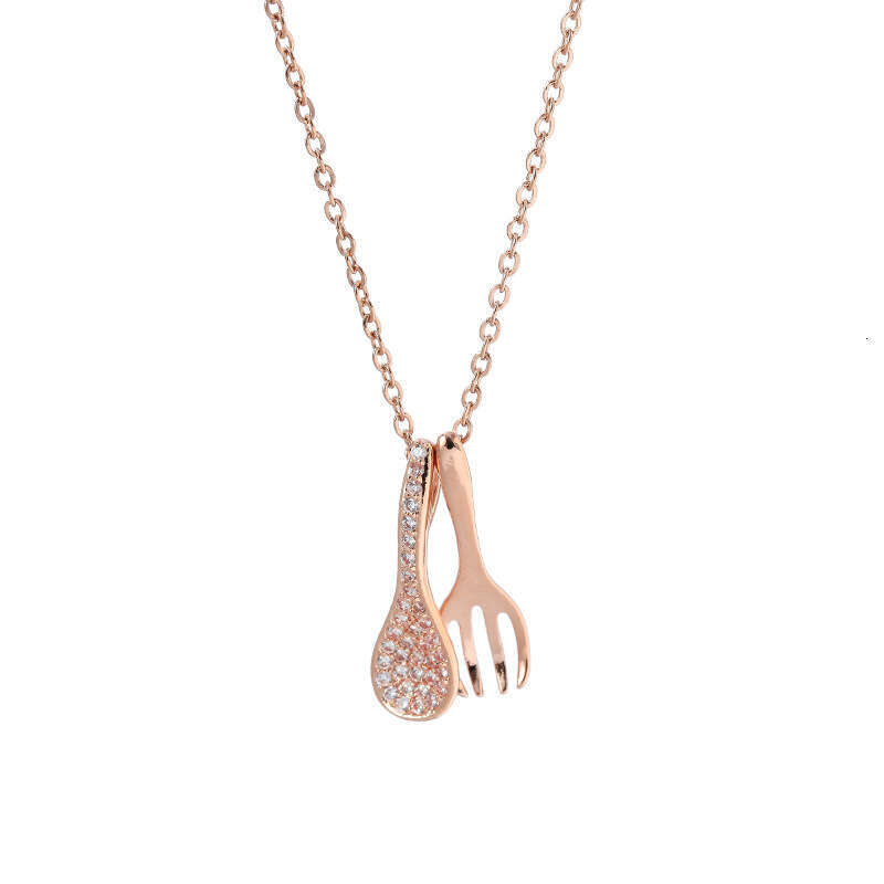 Light urious temperament that can be eaten is a blessing necklace for women's fashion, niche design, internet celebrity collarbone chain, ins, si