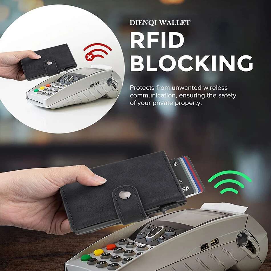 PT061,Rfid Carbon Fiber Airtag Slim Mini Credit Card Holder Wallets For Men Air Tag Tracker Minimalist Purse