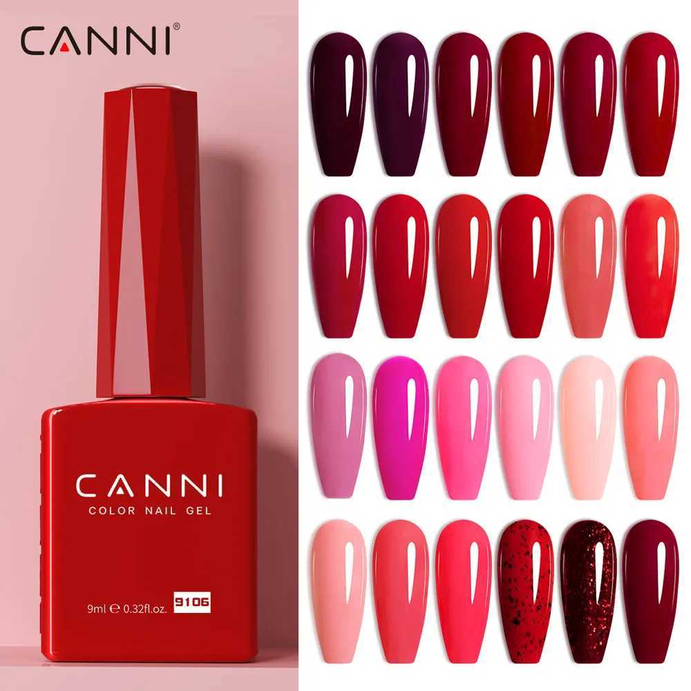 CANNI Gel Nail Polish TPO/HEMA FREE Gorgeous Christmas Red Color Winter Nails Full Coverage Soak Off UV LED Semi Permanent GelT251127