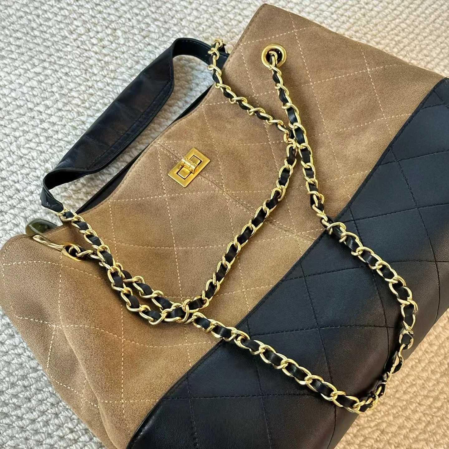 Mendy Suede Genuine Leather Luxury Designer Tote Bag Handbag Women High End Bag Shoulder Large Womens Bag Chain Underarm 2025 K251127