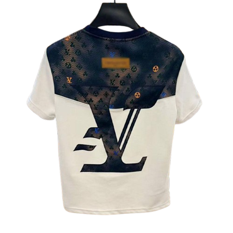 Free shipping designer Mens T-Shirts 2025 summer new light luxury round neck short sleeved T-shirt top versatile niche Hong Kong style