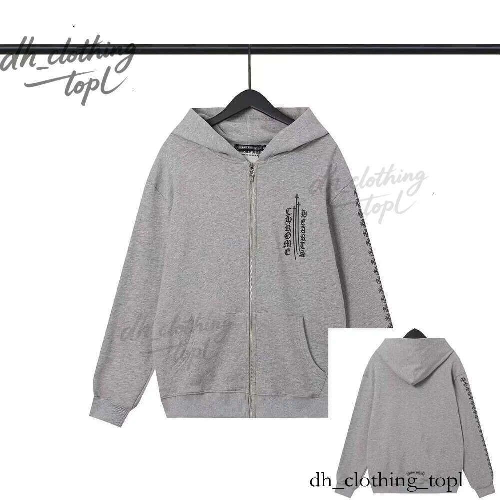 2025 chrome hoodie chrome shirt Chrome Autumn Winter Chromo Hoodie Fashion Street Style Versatile Personalized Embroidery Couples chome hoodie 306 63c