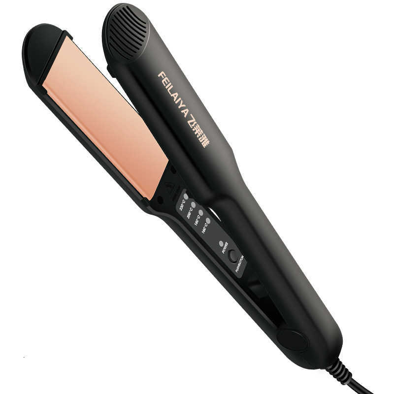 The straight hair straightening and curling iron is a dual-purpose tool for straightening bangs without damaging hair. W240807