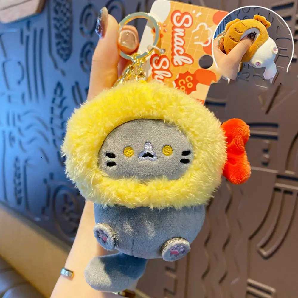 Cute Plush Kitten Keychain Creative Fashion Doll Backpack Car Key Decoration Pendant GiftT251127