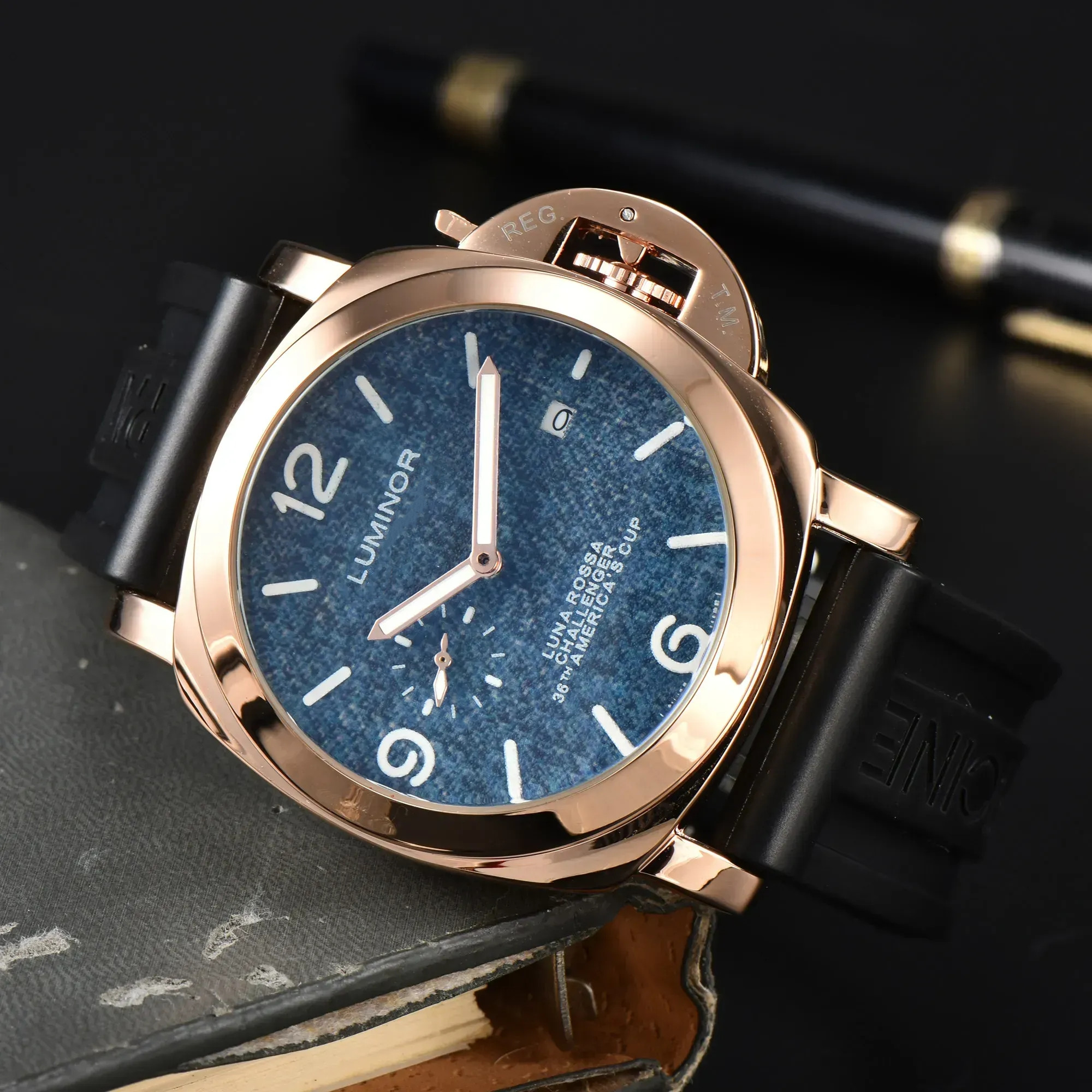 2025 High quality luxury mens man watches designers calendar date 43mm All dial work quartz men watch waterproof montre Luxury Sapphire glass