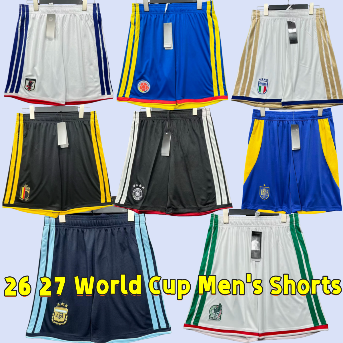 Ronaldo, Yamal, 25, 26, national team World Cup men's football shorts, Portugal, Spain, Brazil, Italy, sports shorts, Neymar, outdoor training equipment, men's shorts