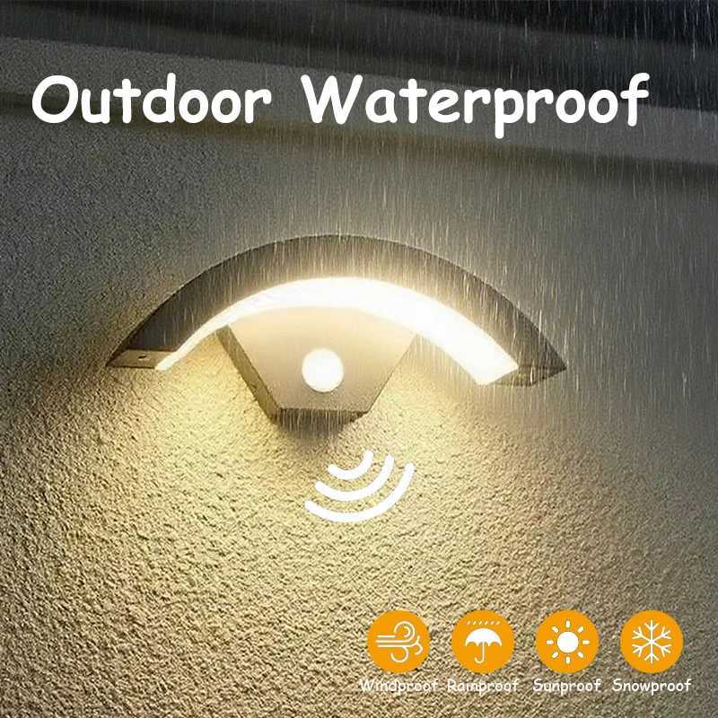 2PCS Outdoor Lights LED Motion Sensor 18W 24W IP66 Waterproof Wall Lamps Entrance Porch Garden Courtyard Aisle Street lightingM251127