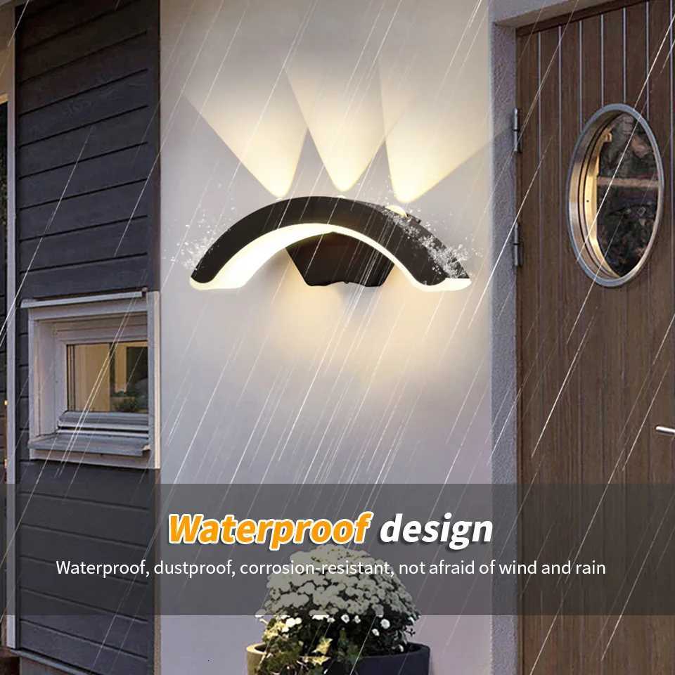 Outdoor Wall Light Waterproof IP66 Outdoor Lighting Porch Sconce Balcony Garden Outside Wall Lamp Vestibule Wall LightingM251127