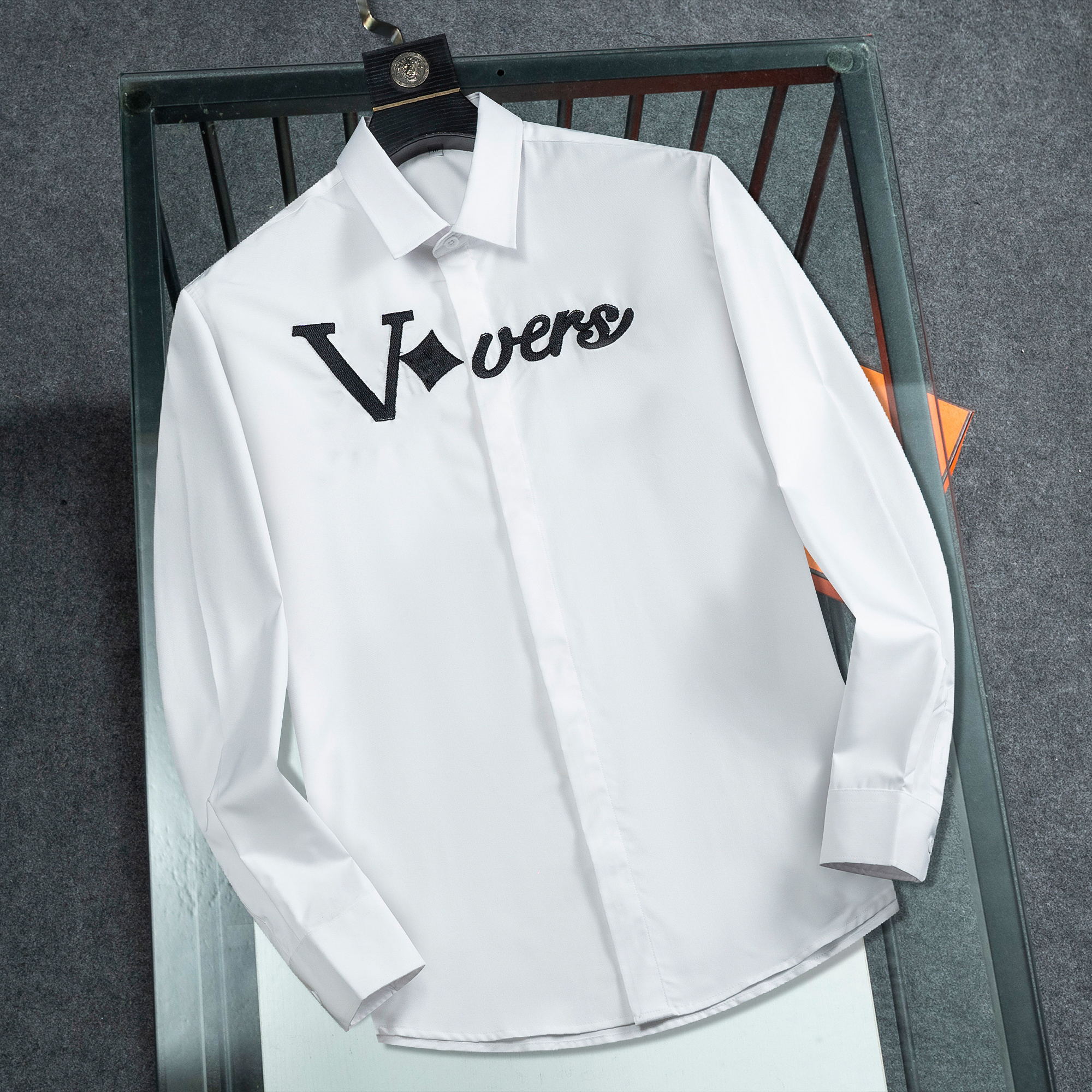 25SS Designer Men's tie dress shirt Button Up Dress Shirt Formal Business Casual Longsleeved Autumn Slimming Mens Shirts Breathable Long Sleeve Fashion Casual shirt