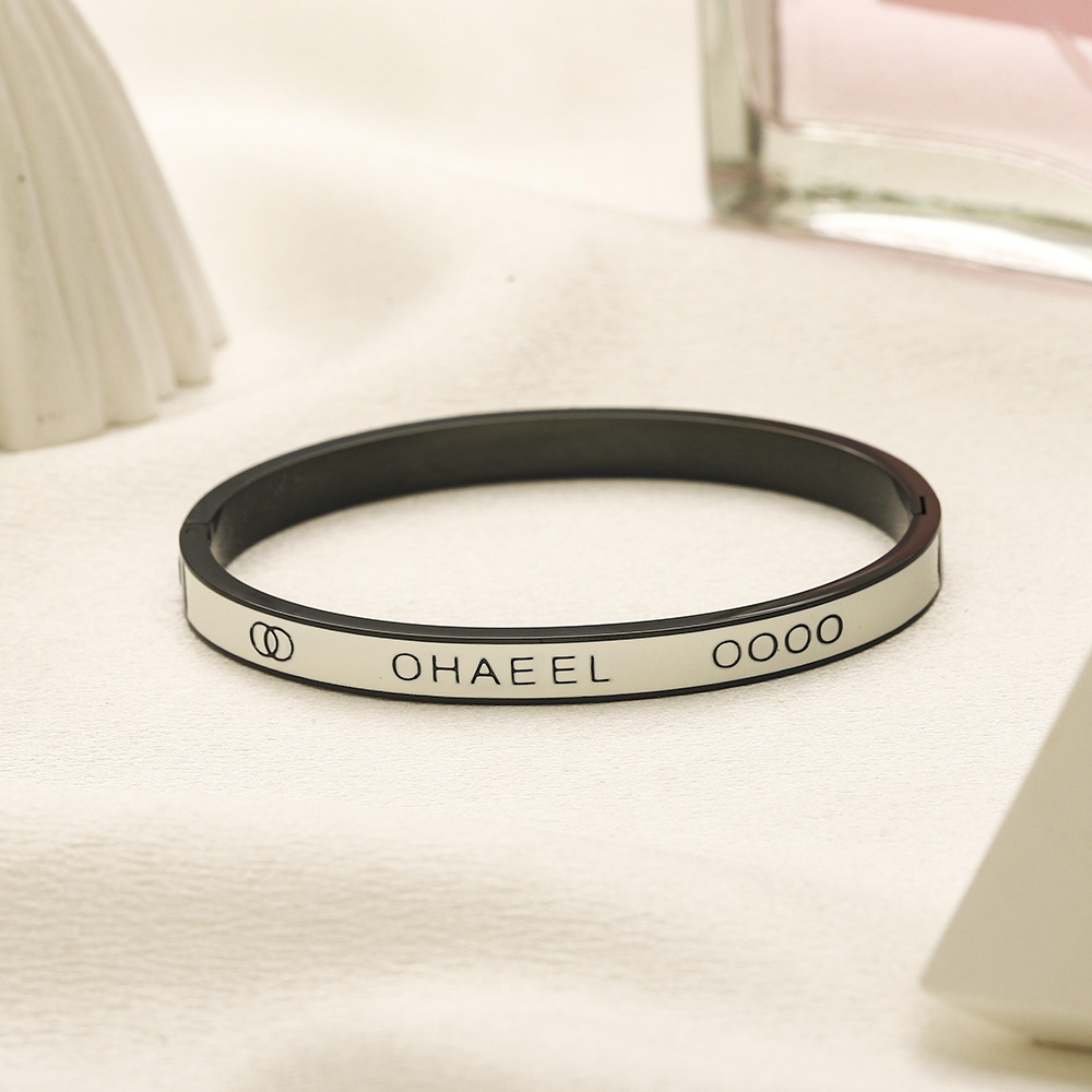 New Style Bracelets Women's Crystal Bangle Jewelry 18K Gold Plated Stainless Steel Bracelet Womens Wedding Gifts Accessories High Quality Jewelry