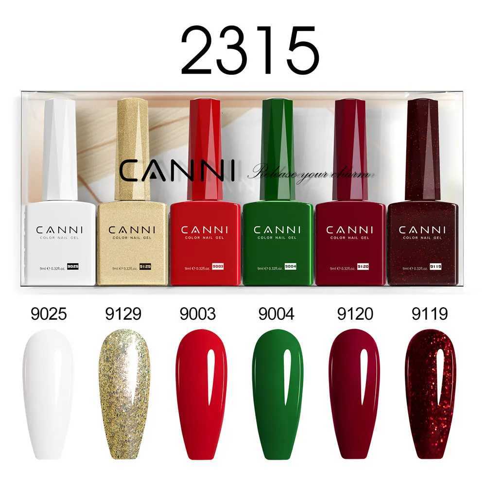 2/6pcs/kit CANNI TPO FREE HEMA FREE Nail Gel Polish Kit Gorgeous Color Semi Permanent Gorgeous Full Coverage Soak off UVLED GelT251127