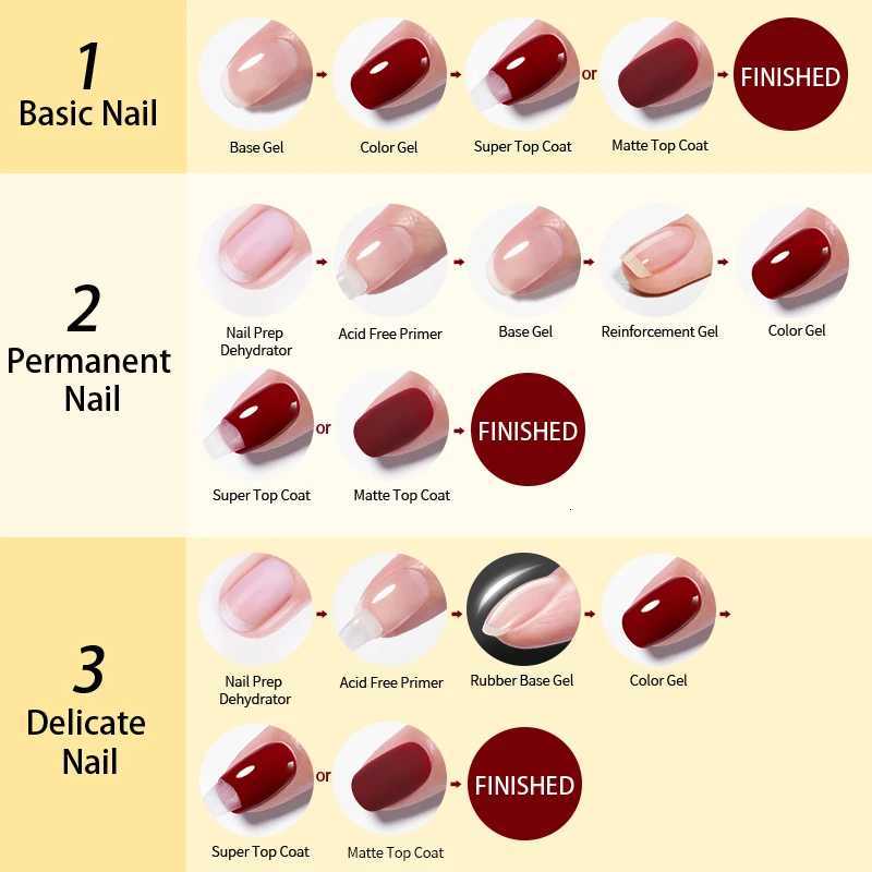 BORN PRETTY Super Top Coat and Base Gel Nail Polish for Gel Polish Semi-permanent Varnish Rubber Top Coat 10ml Nail SuppliesT251127