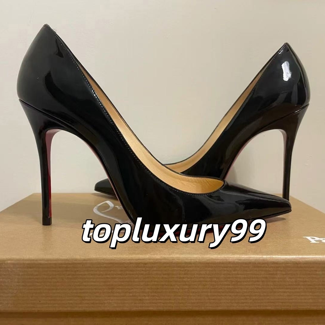 Designer Brand heels Women High Heels Luxury Red Soled Peep Toe Sandals Pointed Red Shiny Bottom 6cm 8cm 10cm 12cm Nude Black Patent Genuine Leather Woman Pumps