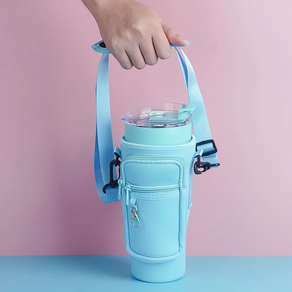 Water Bottle Bag Neoprene Water Bottle Pouch Holder for Stanley 40oz Tumbler Accessories Insulated Thermos Cup Cover251125 - view 6