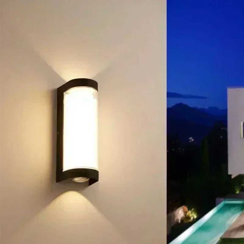 Minimalist Wall Sconce Lights Retro Rectangular Outdoor Light 85-265V Garden Home Decorative Wall Light Porch Lamp WaterproofM251127