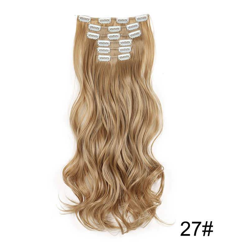 Clip In Hair Extensions 6Pcs Body Wavy Curly 16 Clips Magic Hair Extension Seamless Hair Weft Blond Black Brown 20 Colors Available