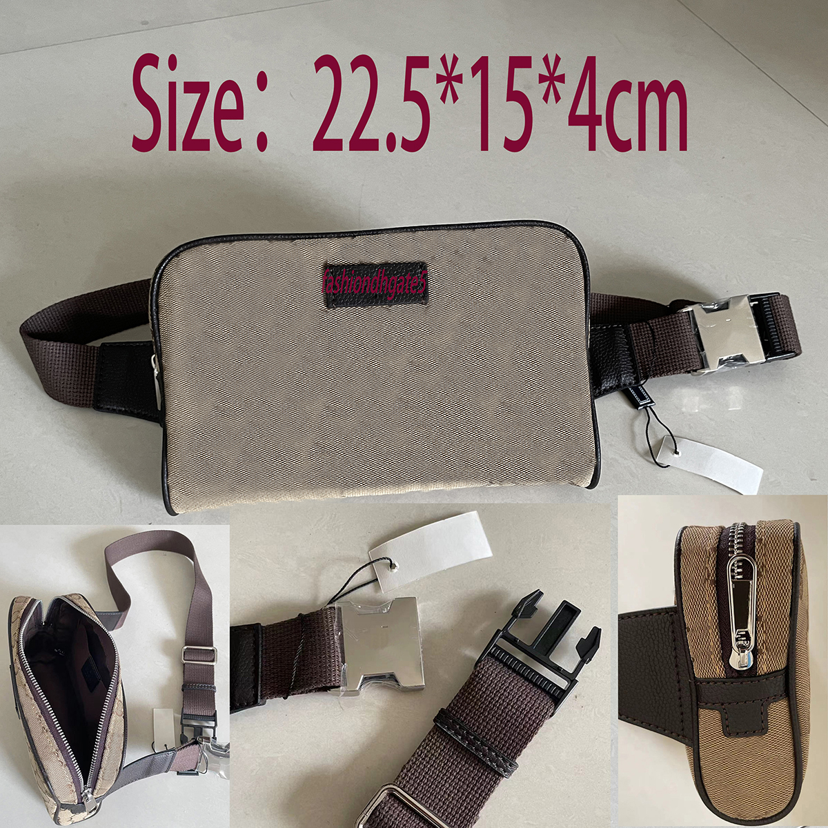 Fanny pack High Quality Designer Waist Bag Bumbag Belt Mens Backpack Tote Crossbody Purses Messenger Men Handbag Fashion Wallet Pocket Black Mesh Multicolor