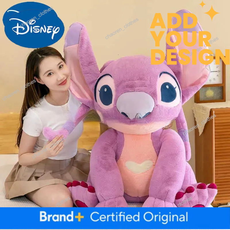 30/45/60/80cm Disney custom Large Lilo Stitch Stuffed Plush Sewing Doll Soft Kawaii Room Decoration Pillow Toy Girl Christmas Gift